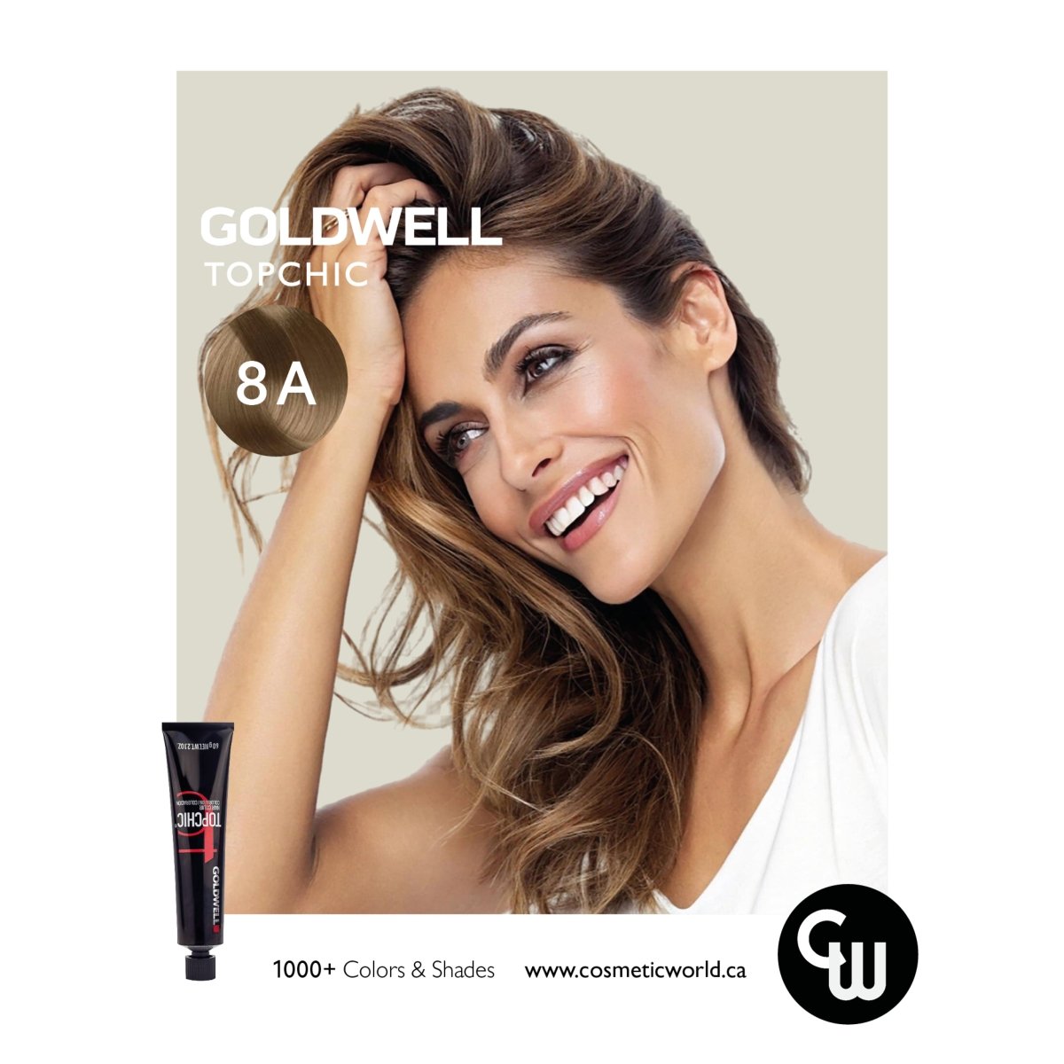 GOLDWELL - TOPCHIC_Topchic 8A Light Ash Blonde_Cosmetic World