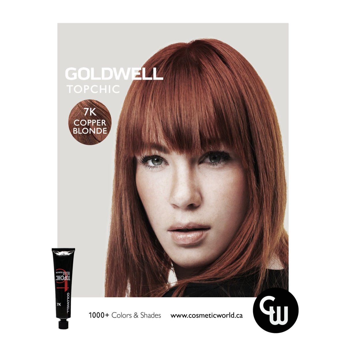 GOLDWELL - TOPCHIC_Topchic Hair Color Cannister 7K Copper Blonde_Cosmetic World