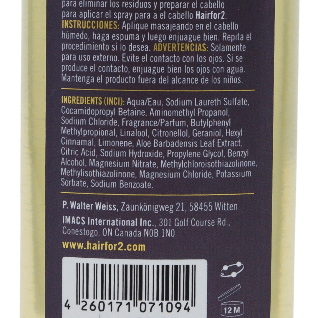 Hairfor2_Clarifying Shampoo_Cosmetic World