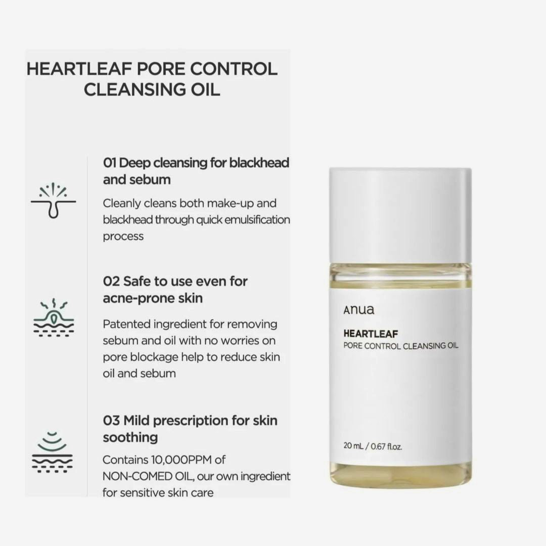 ANUA_Heartleaf Pore Control Cleansing Oil_Cosmetic World