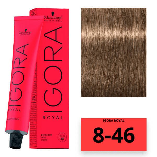 SCHWARZKOPF - IGORA ROYAL_Igora Royal 8 - 46 Light Blonde Beige Chocolate_Cosmetic World