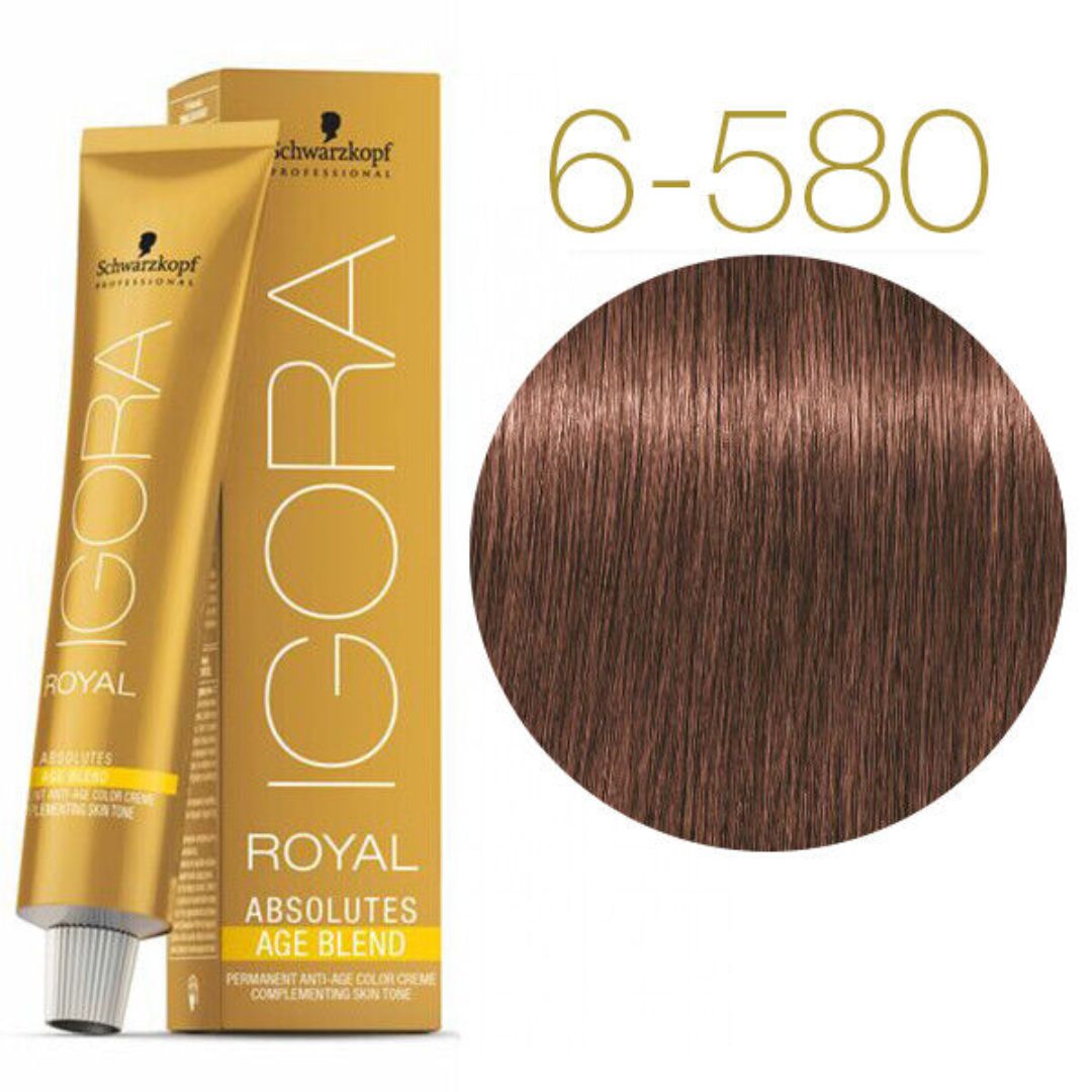 SCHWARZKOPF - IGORA ROYAL_Igora Royal Absolutes 6 - 580 Dark Blonde Gold_Cosmetic World