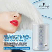 Thumbnail for SCHWARZKOPF - IGORA VARIO BLOND_Igora Vario Blond Plus Blue Dust Free Lightening Powder_Cosmetic World