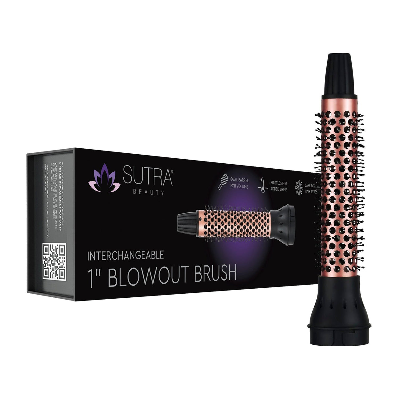 SUTRA_Interchangeable 2" Blowout Brush with 1" and 3" Attachments_Cosmetic World