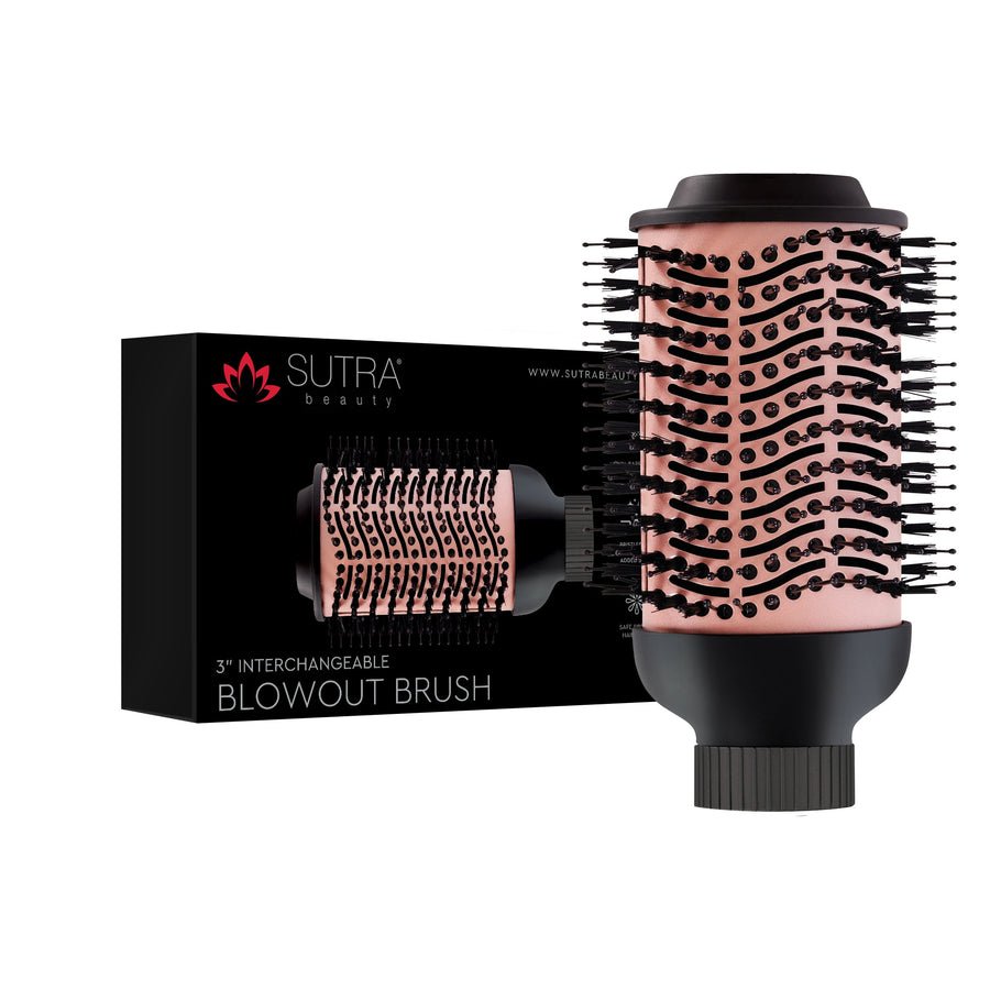 SUTRA_Interchangeable 2" Blowout Brush with 1" and 3" Attachments_Cosmetic World