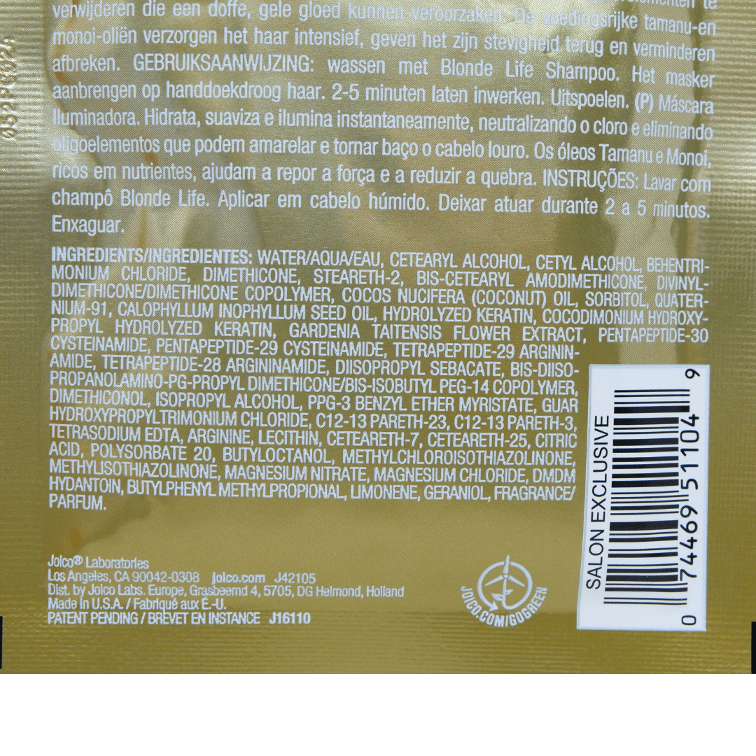 Joico_Blonde Life Brightening Masque 30ml / 1oz_Cosmetic World