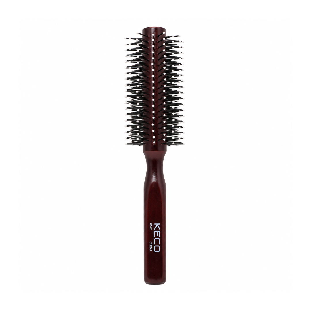 Escova Redonda de Madeira Hair Hugger com Ponta Redonda 4cm/1"