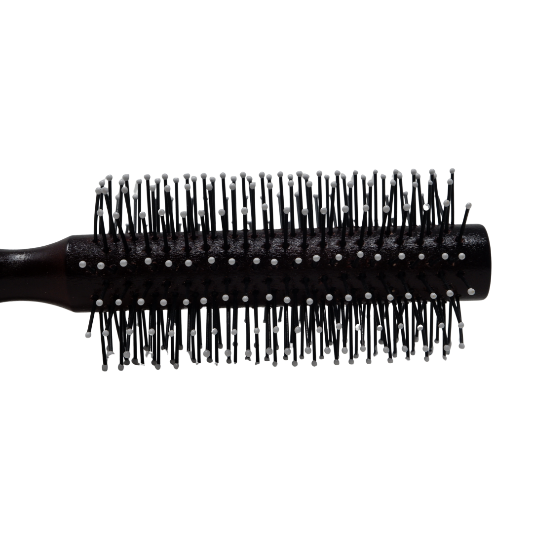 Escova Redonda de Madeira Hair Hugger com Ponta Redonda 4cm/1"