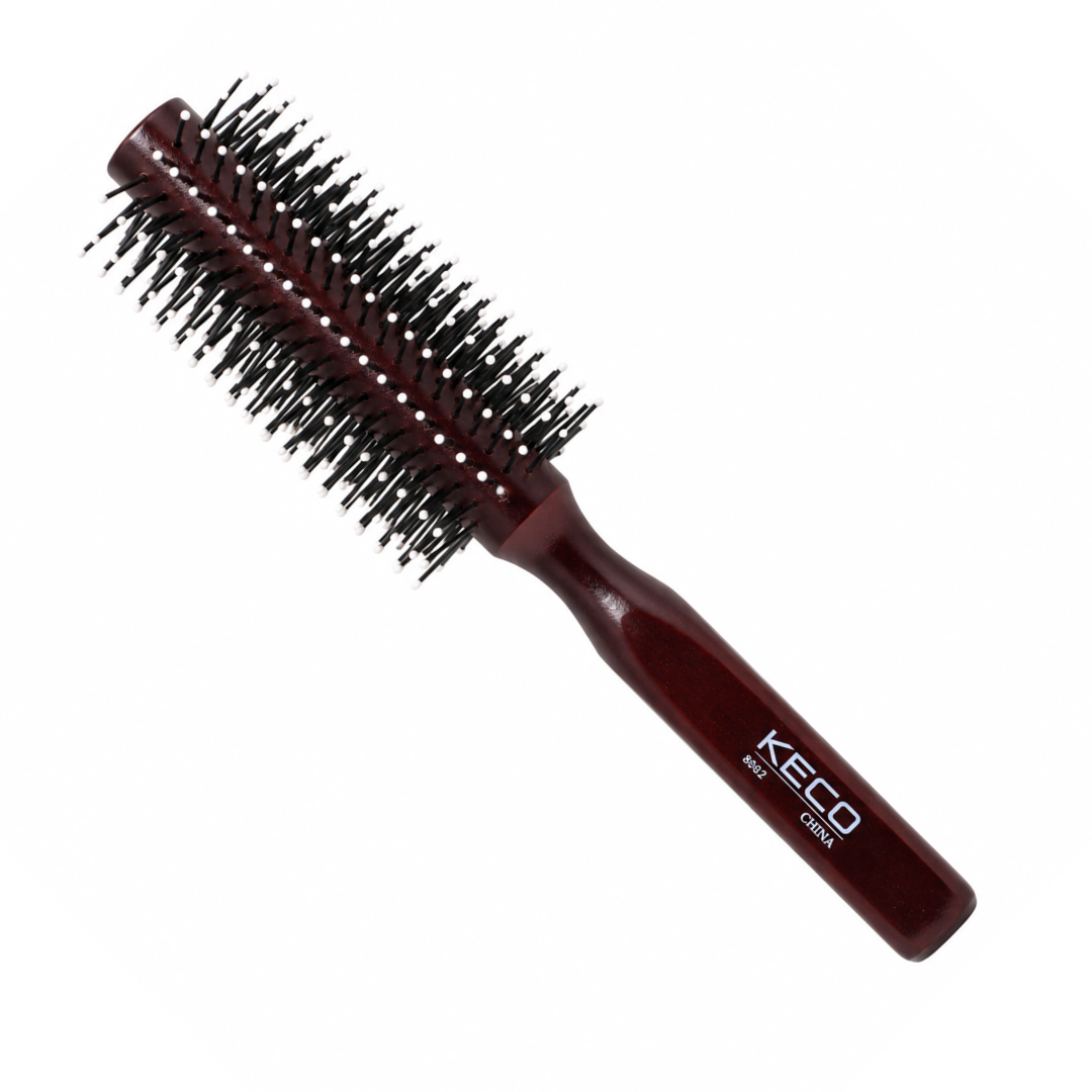 Escova Redonda de Madeira Hair Hugger com Ponta Redonda 4cm/1"