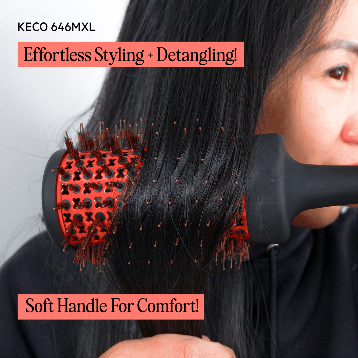 KECO_Hair Hugger Round Brush 646MXL 7cm / 2.75" wide_Cosmetic World