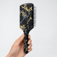 Thumbnail for Keco_Head Hugger Paddle Brush Black & Gold_Cosmetic World