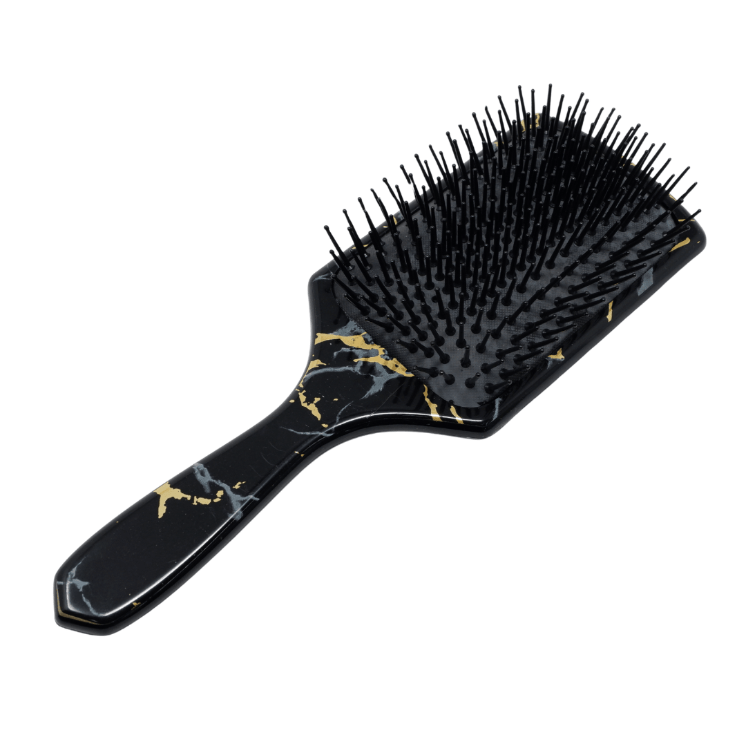 Keco_Head Hugger Paddle Brush Black & Gold_Cosmetic World