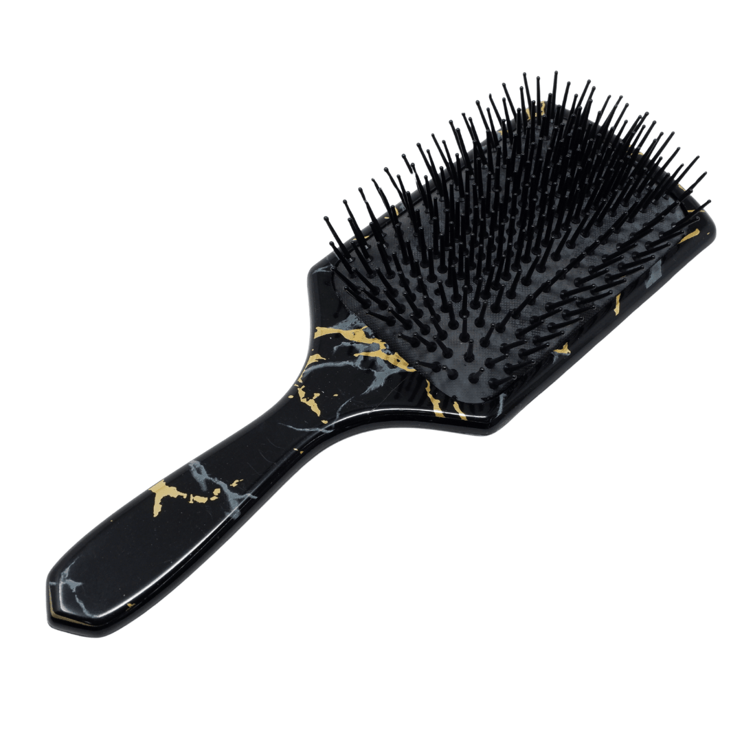 Keco_Head Hugger Paddle Brush Black & Gold_Cosmetic World