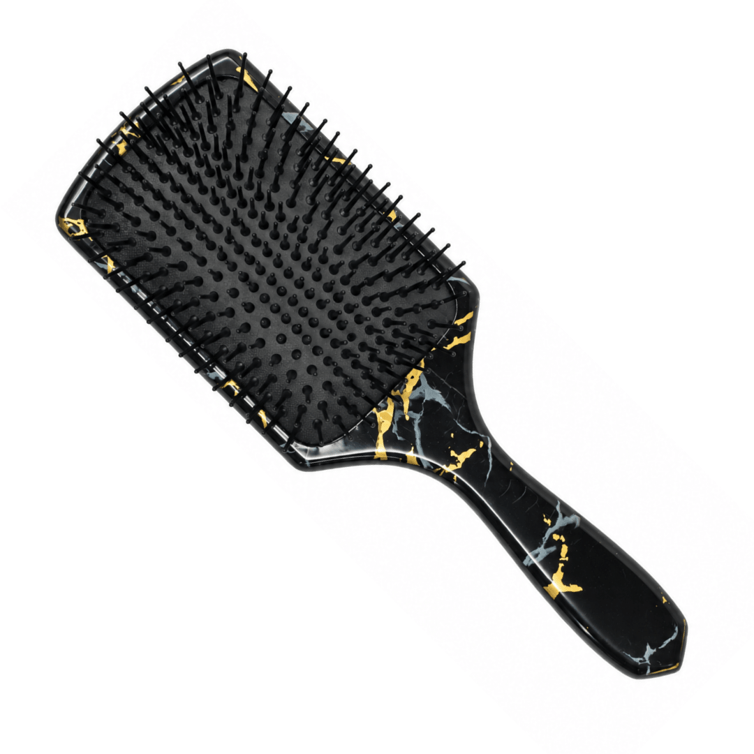 Keco_Head Hugger Paddle Brush Black & Gold_Cosmetic World