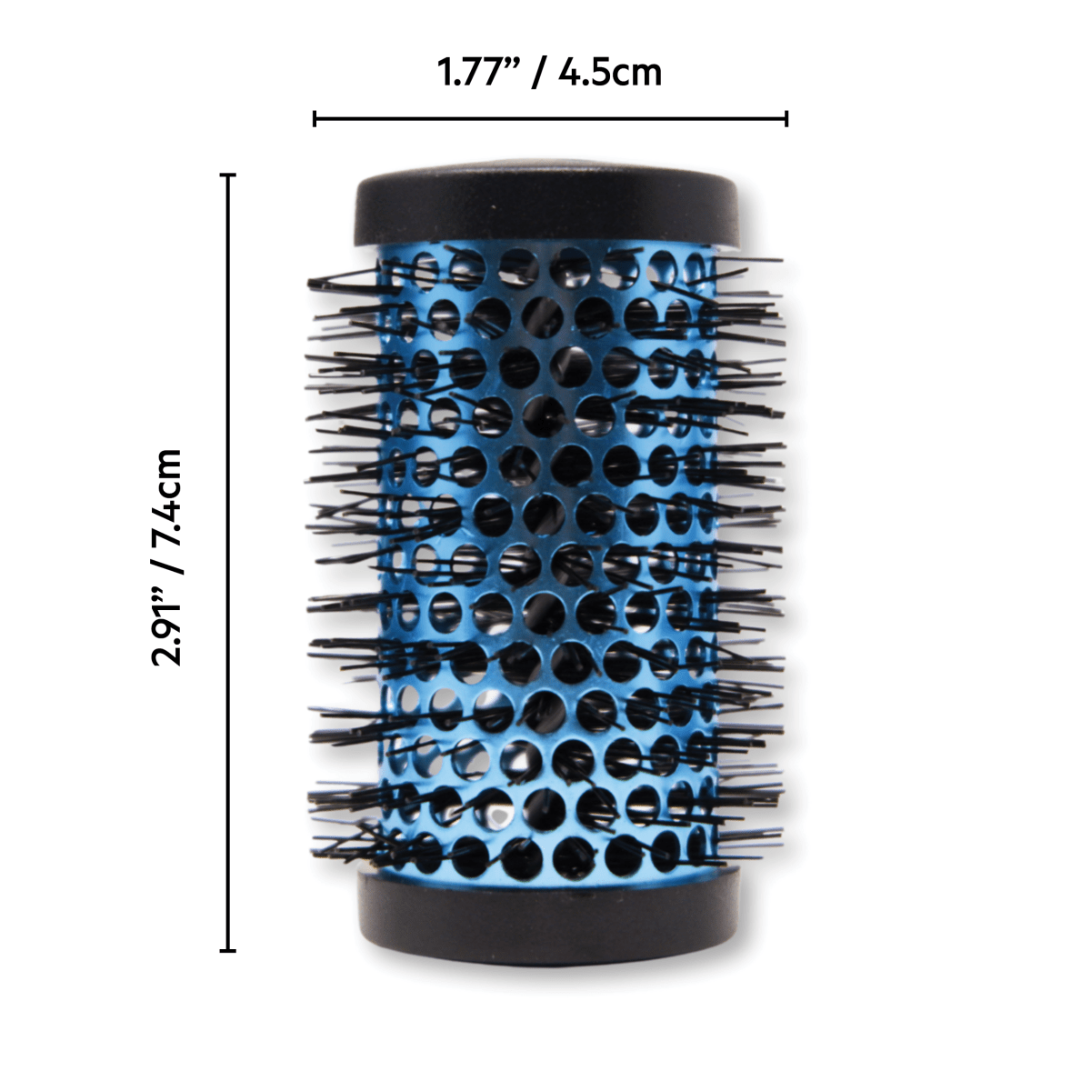 KECO_Hot Metal Hair Rollers – 1.77” Blue_Cosmetic World