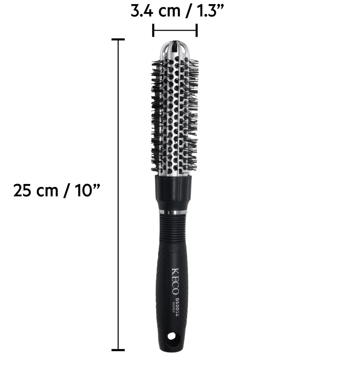 KECO_Round Vent Brush 3.4 cm/ 1.3" DS3028_Cosmetic World