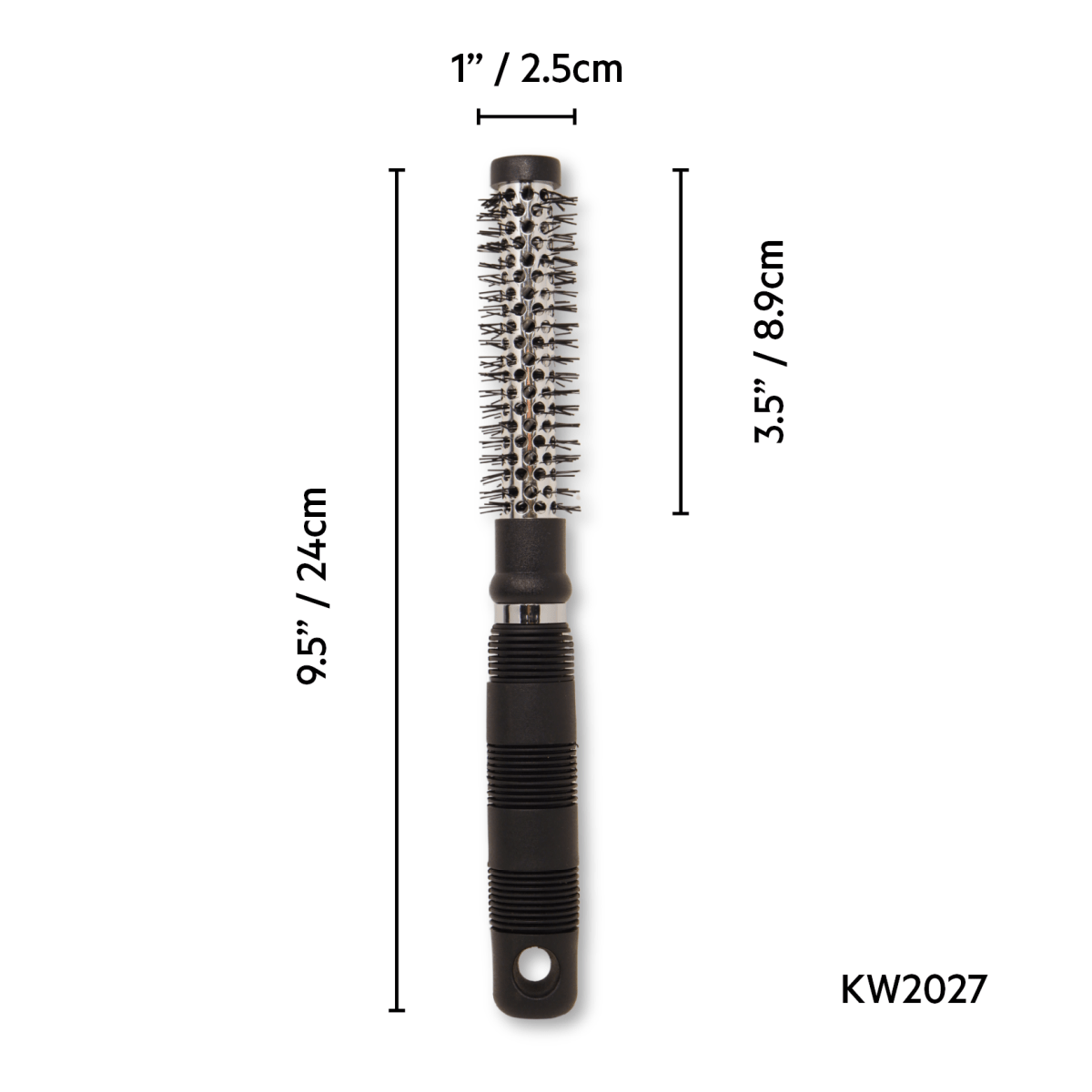 KECO_Round Vent Brush - 3cm / 1" (KW2027)_Cosmetic World
