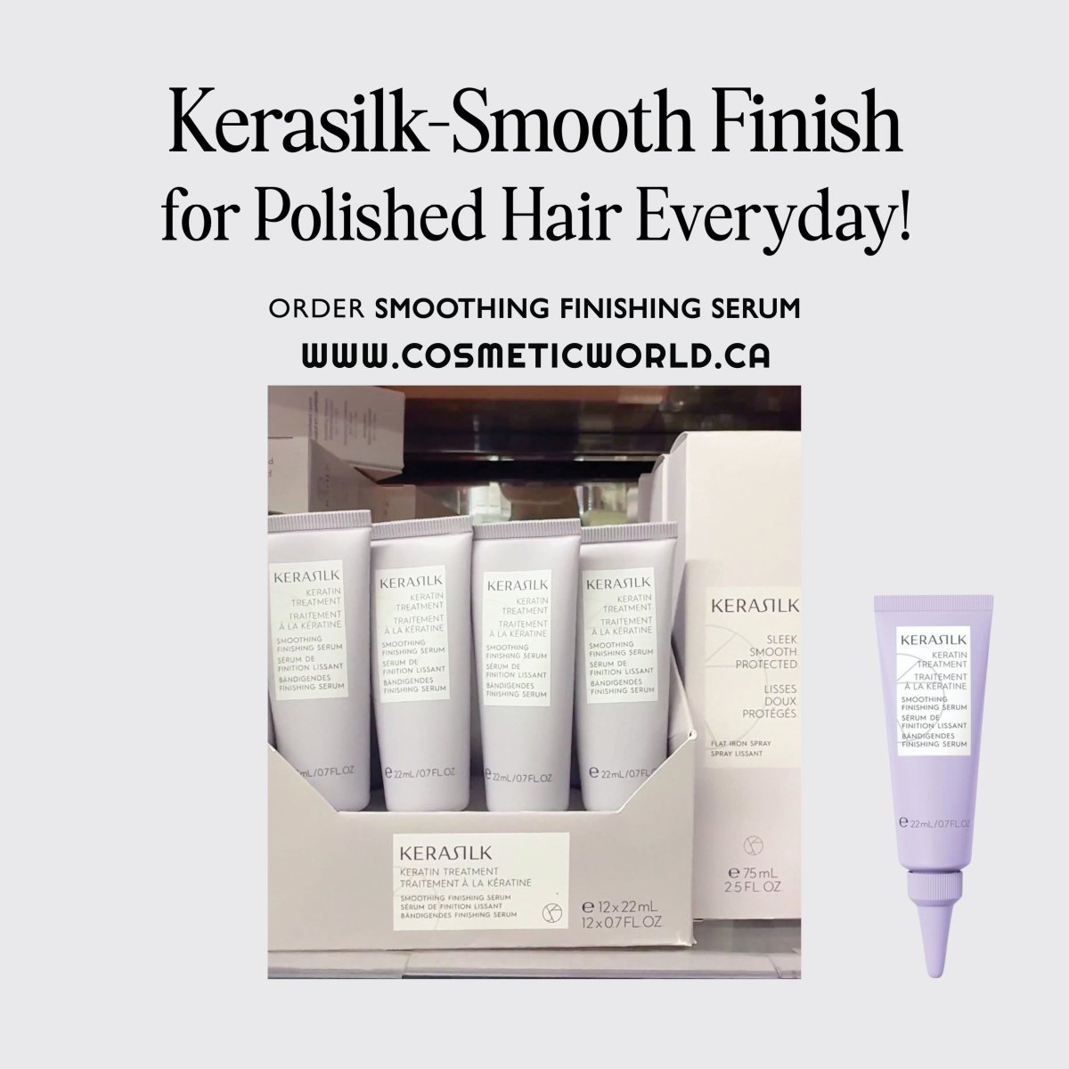 KERASILK_Smoothing Finishing Serum_Cosmetic World