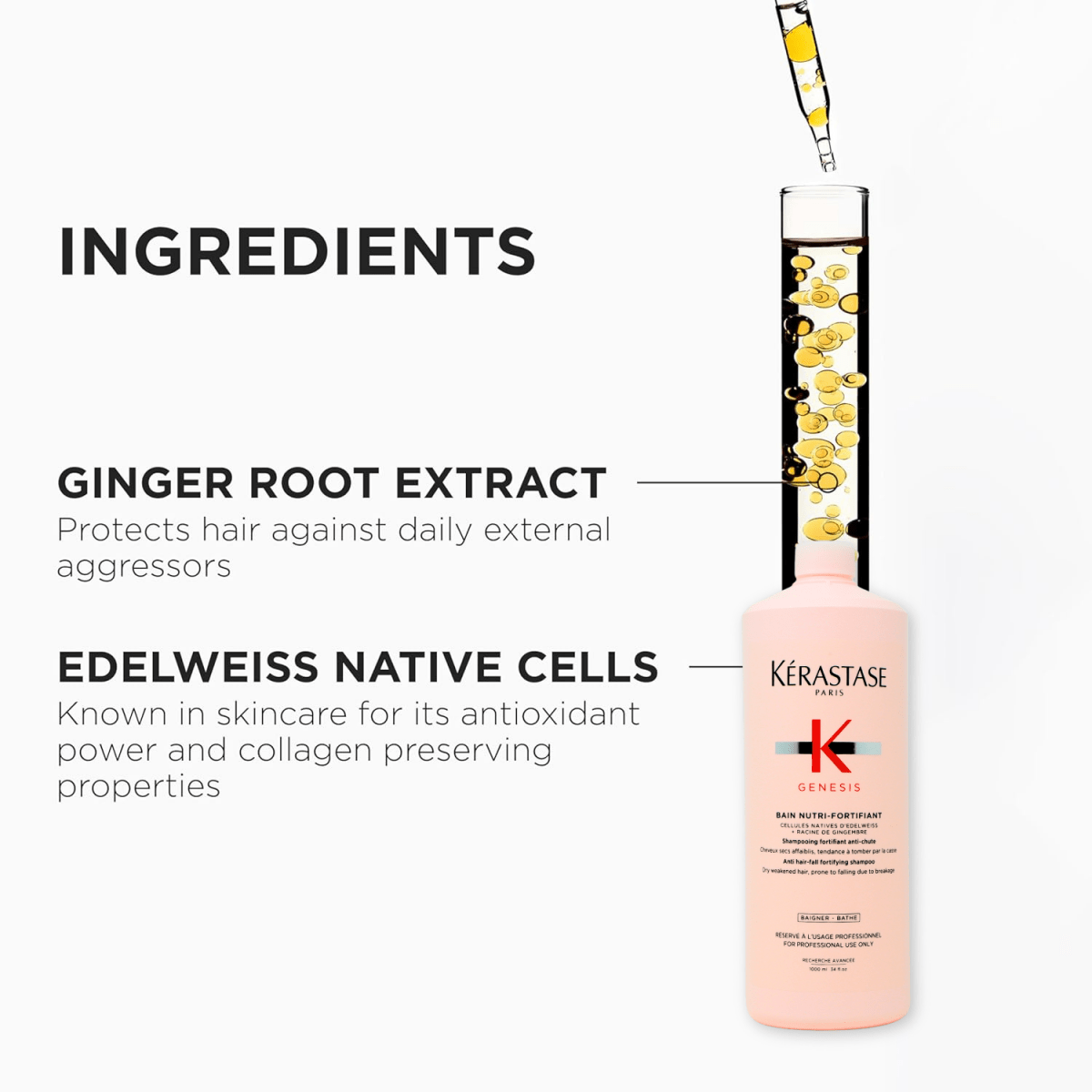 KERASTASE - GENESIS_Bain Nutri - Fortifiant Anti Hair - fall Fortifying Shampoo 1000ml / 34oz_Cosmetic World