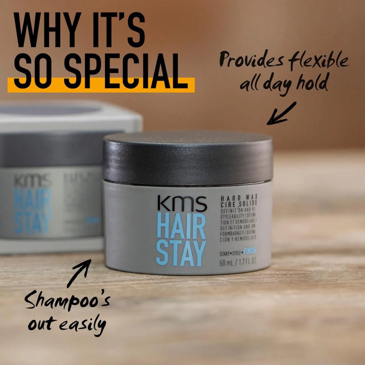 KMS_Hair Stay Hard Wax_Cosmetic World