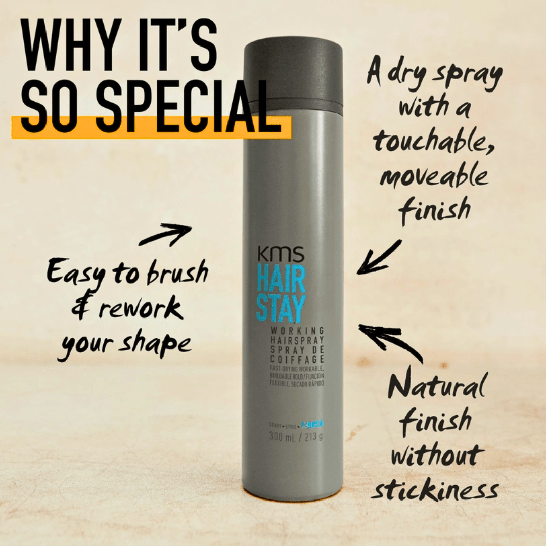 KMS_Hair Stay Working Hairspray_Cosmetic World