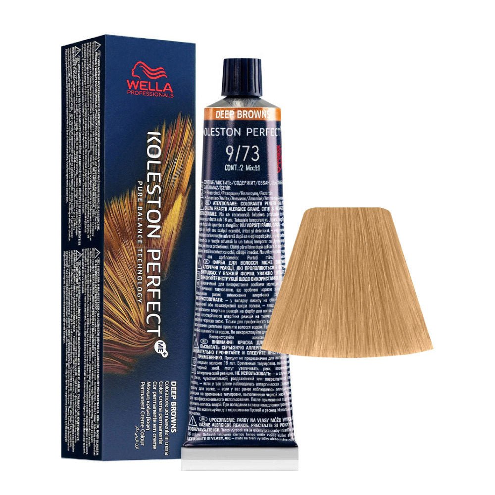 WELLA - KOLESTON PERFECT_Koleston Perfect Me+ 9/73 Very light blonde/Brown gold_Cosmetic World