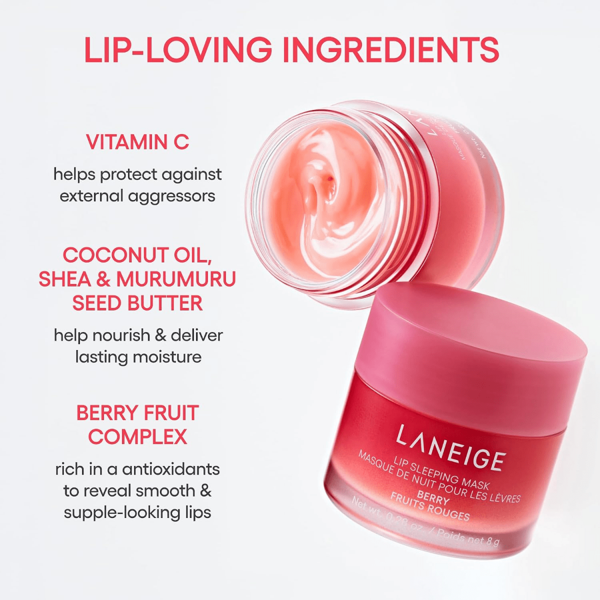 Laneige_Lip Sleeping Mask Strawberry Shortcake_Cosmetic World
