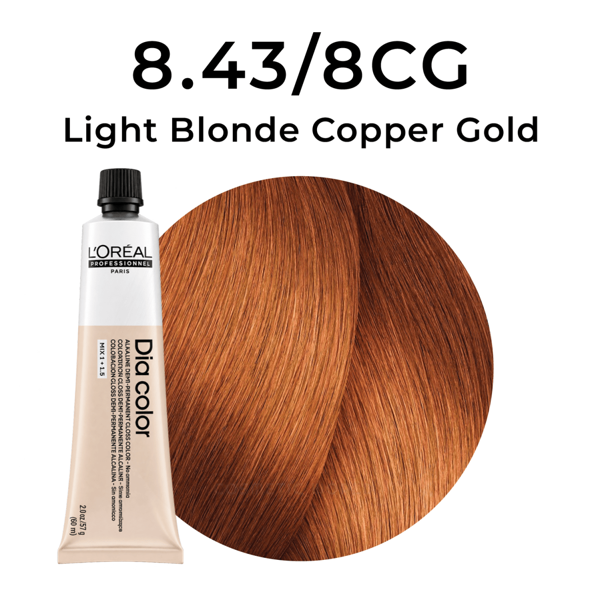 L'Oreal - Dia Color_Dia Color 8.43/8CG Light Blonde Copper Gold_Cosmetic World