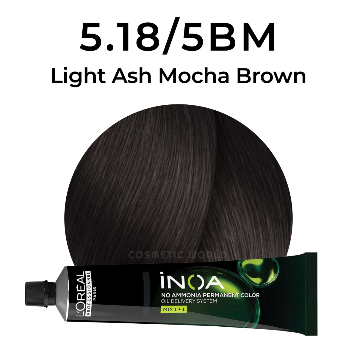 L'OREAL - INOA_iNOA 5.18/5BM Light Ash Mocha Brown_Cosmetic World