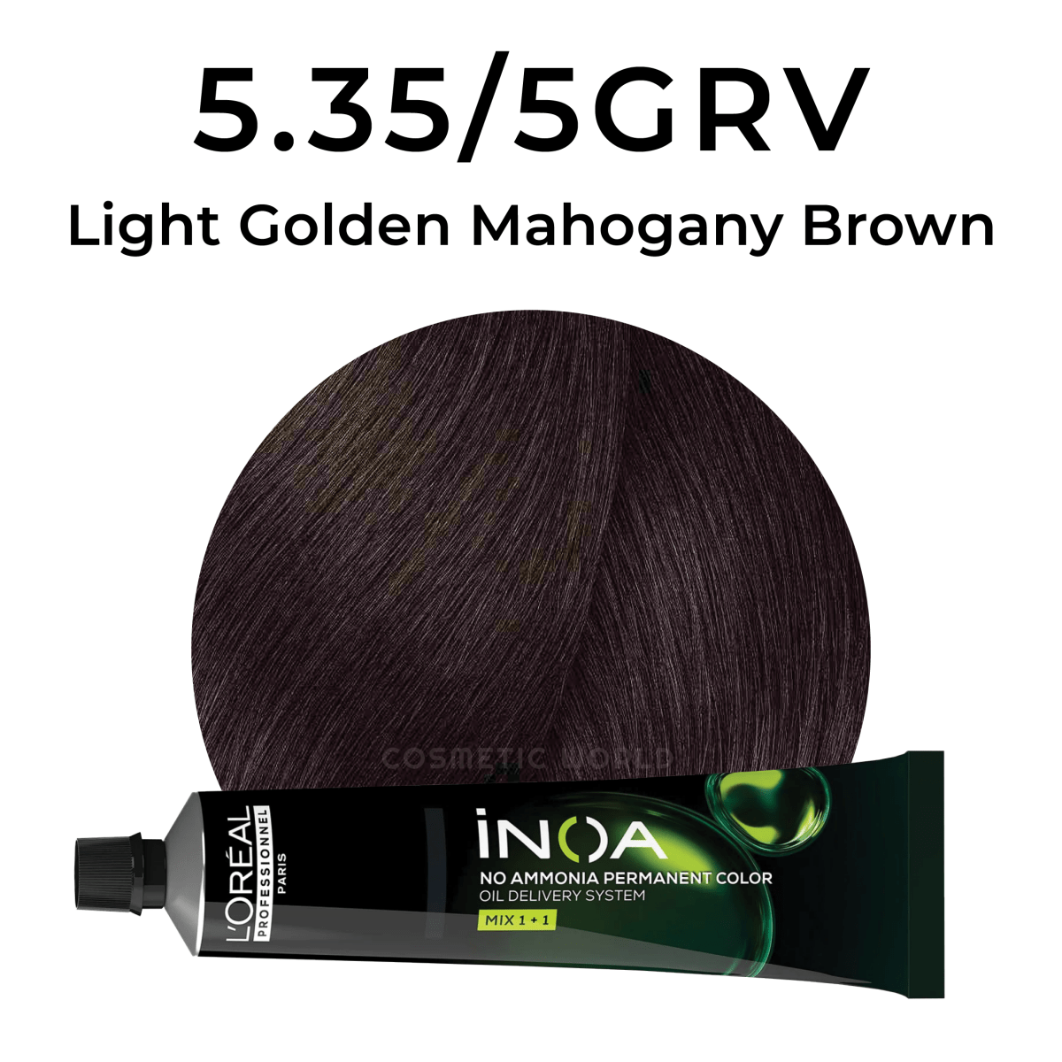L'OREAL - INOA_iNOA 5.35/5GRV Light Golden Mahogany Brown_Cosmetic World