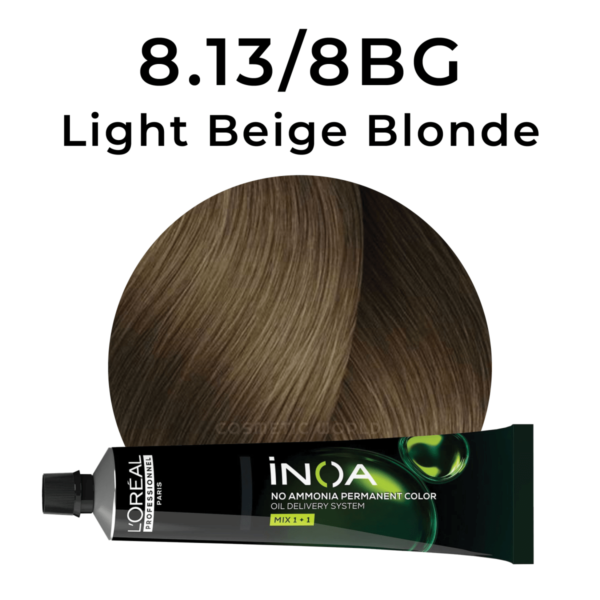 L'OREAL - INOA_iNOA 8.13/8BG Light Beige Blonde_Cosmetic World