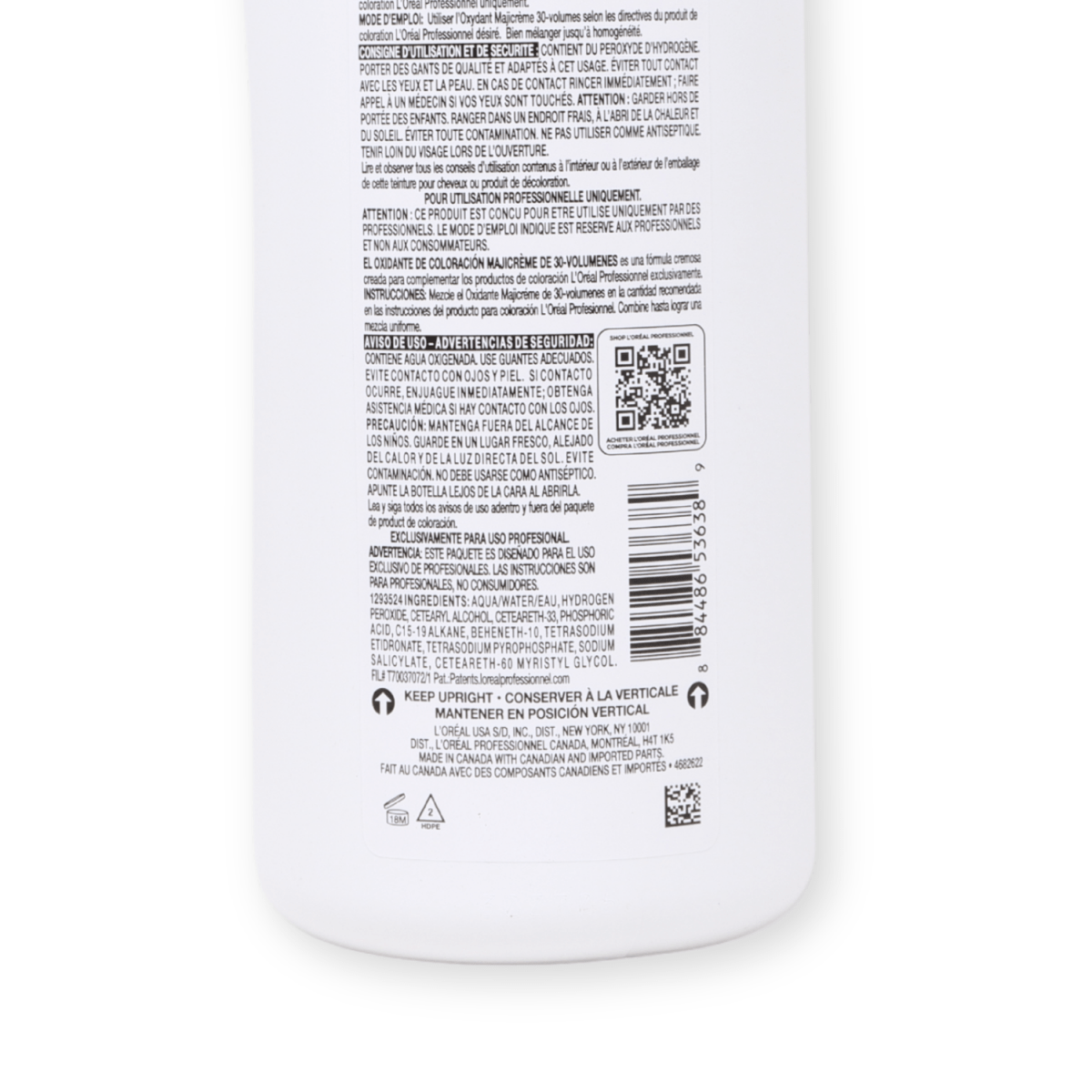 L'OREAL - MAJIREL_Majicreme 30 Volume 9% 1L Developer_Cosmetic World