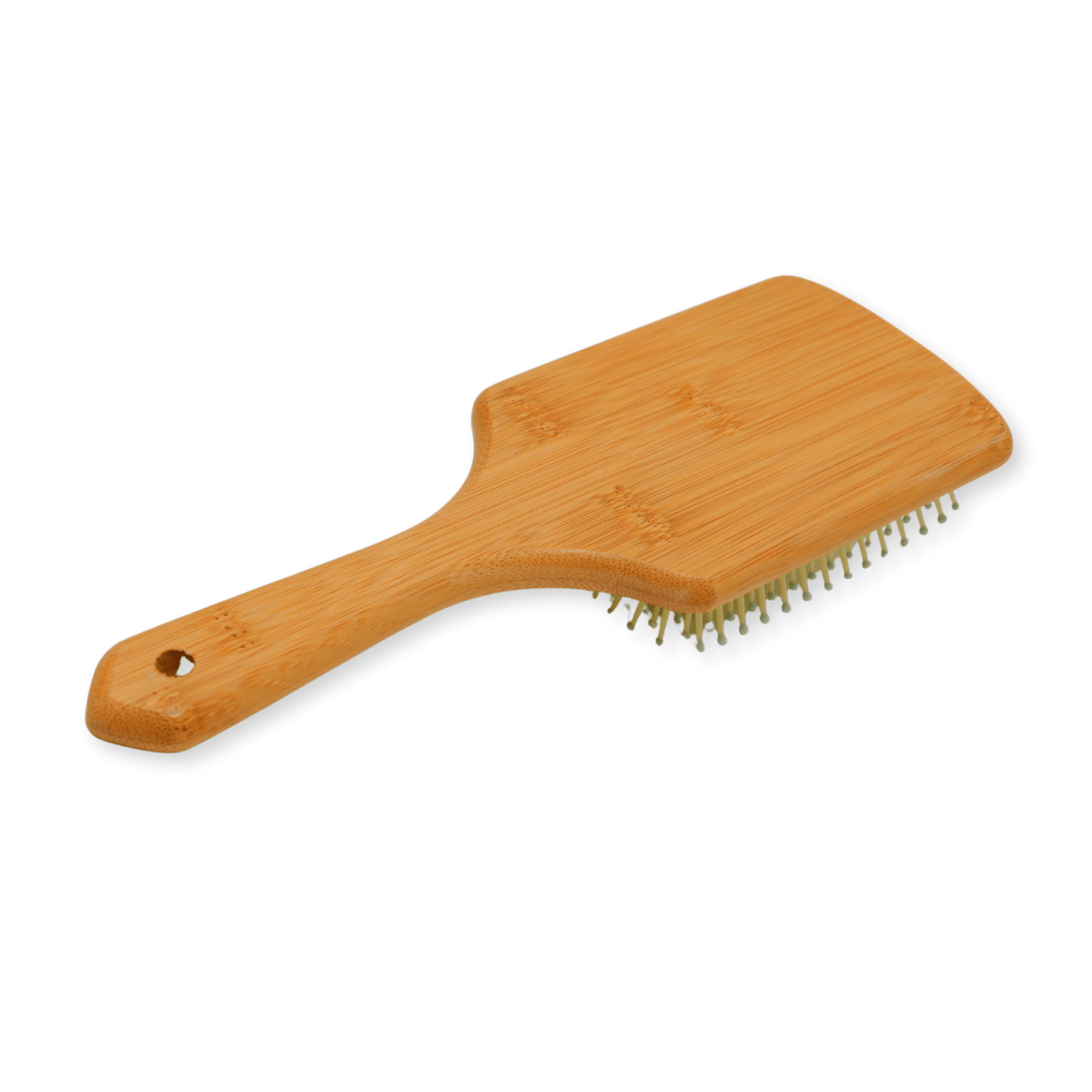 MACADAMIA OIL_Macadamia Oil infused bamboo paddle brush - 3.5" wide_Cosmetic World