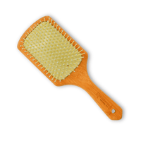 Thumbnail for MACADAMIA OIL_Macadamia Oil infused bamboo paddle brush - 3.5