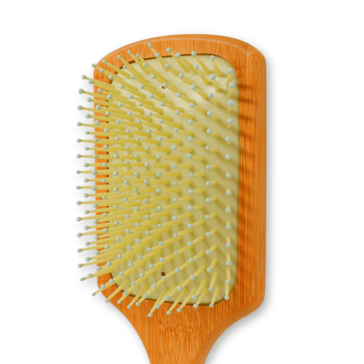 MACADAMIA OIL_Macadamia Oil infused bamboo paddle brush - 3.5" wide_Cosmetic World