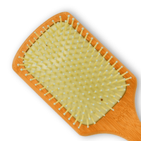 Thumbnail for MACADAMIA OIL_Macadamia Oil infused bamboo paddle brush - 3.5