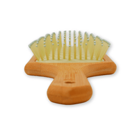 Thumbnail for MACADAMIA OIL_Macadamia Oil infused bamboo paddle brush - 3.5