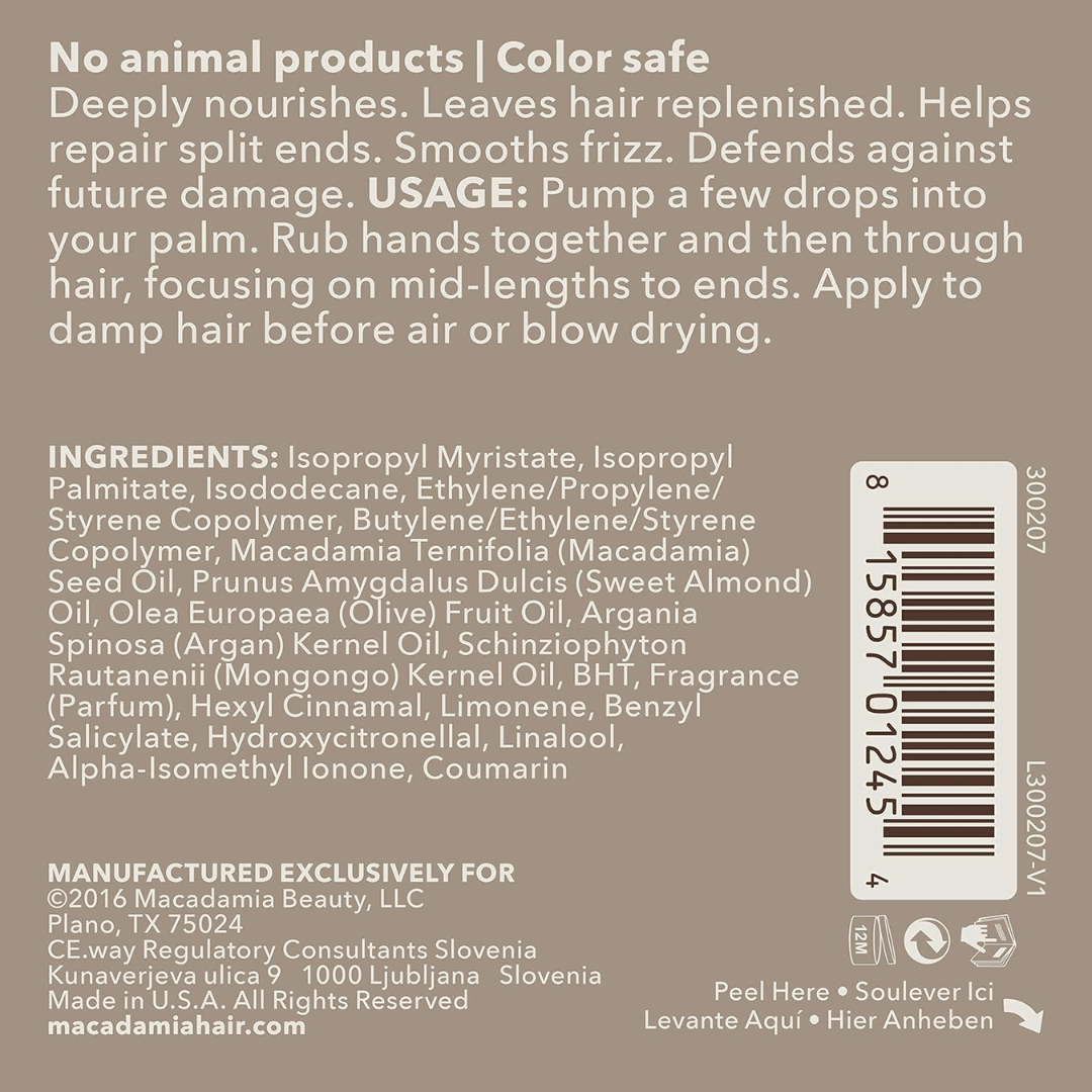 Macadamia_Ultra Rich Repair Oil Treatment_Cosmetic World