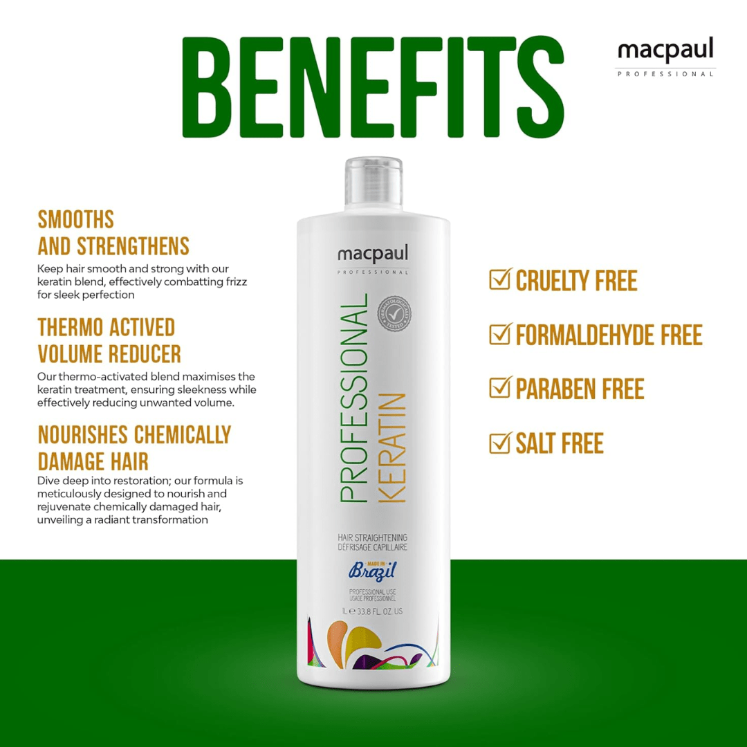 MACPAUL PROFESSIONAL_Professional Keratin Hair Straightening Treatment_Cosmetic World