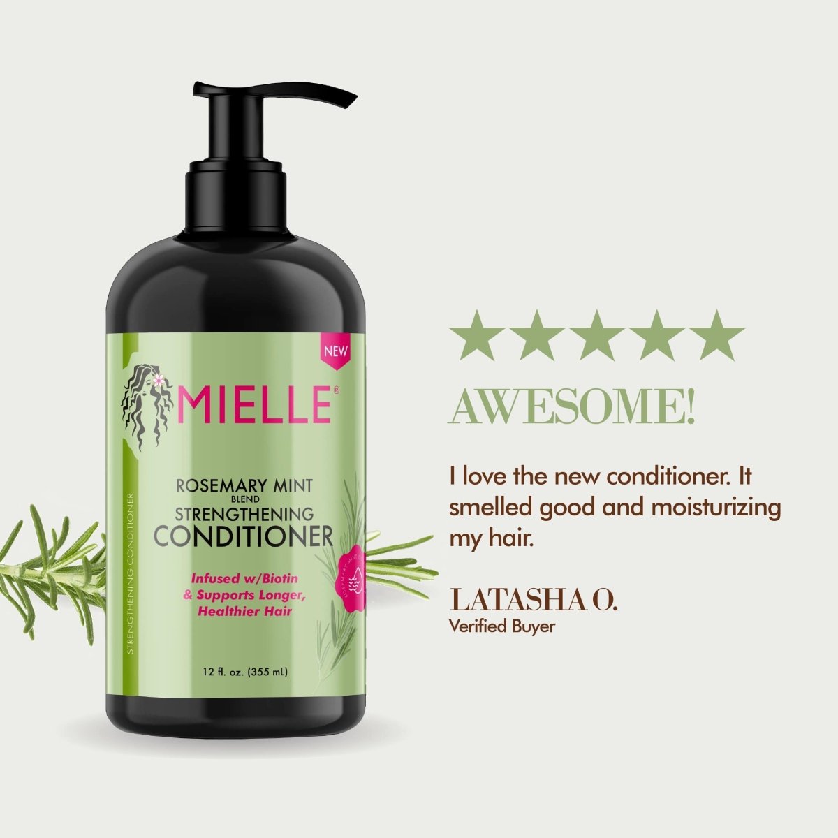 MIELLE_Rosemary Mint Strengthen Conditioner_Cosmetic World