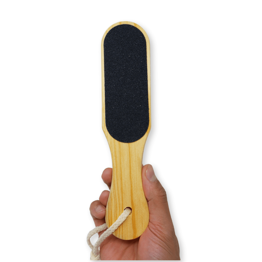Moon Beaute_Foot File With Natural Wooden Handle 9.25"/23.5cm Long_Cosmetic World