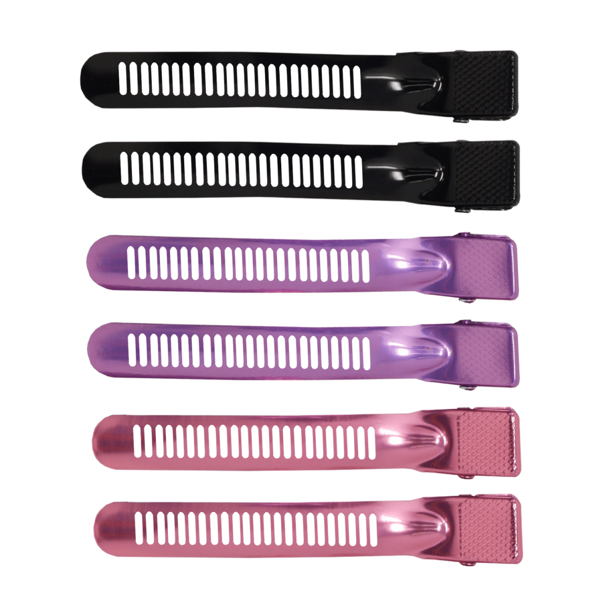 Moon Beaute_Metal Duck Billed Hair Clips (6 Pieces)_Cosmetic World