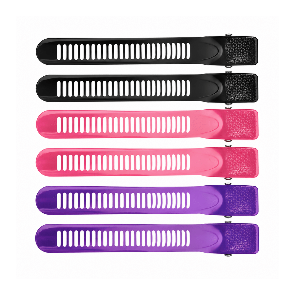 Moon Beaute_Metal Duck Billed Hair Clips (6 Pieces)_Cosmetic World
