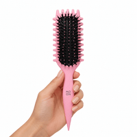 Thumbnail for Moon Collection_Curly Hair Styling Brush Pink_Cosmetic World