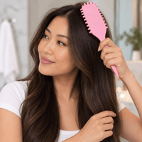 Thumbnail for Moon Collection_Curly Hair Styling Brush Pink_Cosmetic World