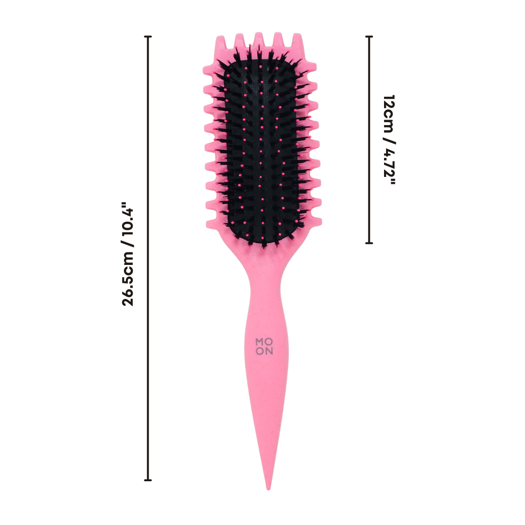 Moon Collection_Curly Hair Styling Brush Pink_Cosmetic World