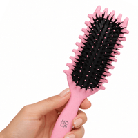 Thumbnail for Moon Collection_Curly Hair Styling Brush Pink_Cosmetic World