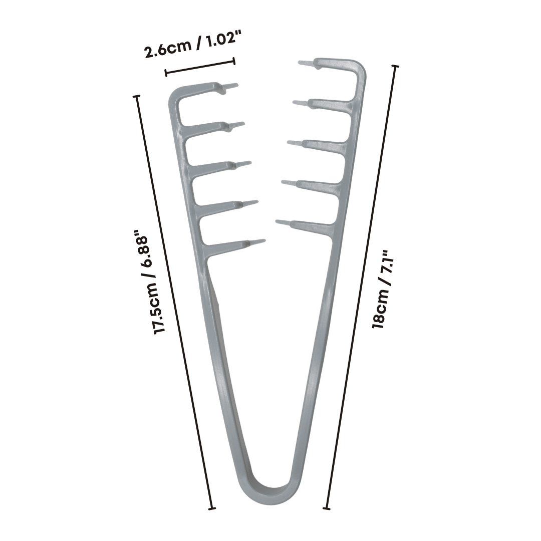 Moon Collection_Wide Tooth Texture Volumizing Comb Grey_Cosmetic World