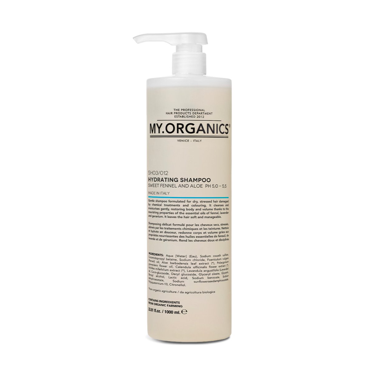 My.Organics_Hydrating Shampoo with Sweet Fennel & Aloe_Cosmetic World
