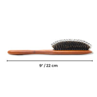 Thumbnail for Cosmetic World_Natural Boar With Nylon Bristle Wooden Hair Brush BWB - 513L_Cosmetic World